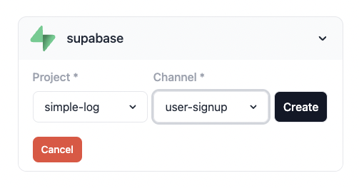 Create Supabase integration